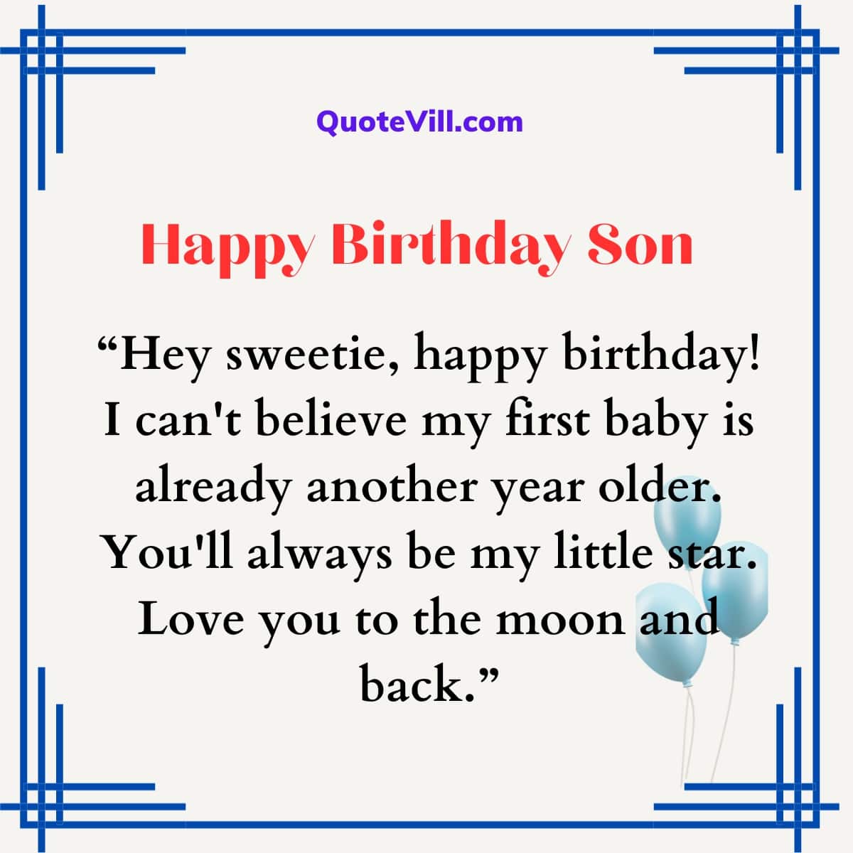 50 Cute & Sweet Birthday Wishes For First Born Son