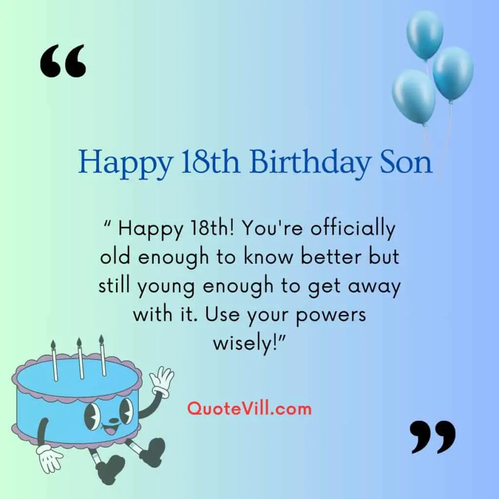 unny-18th-Birthday-Wishes-For-Son