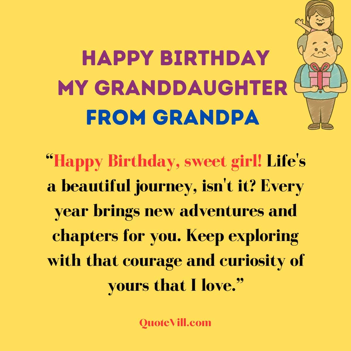 85 Sweet & Cute Birthday Wishes for Granddaughter — free download