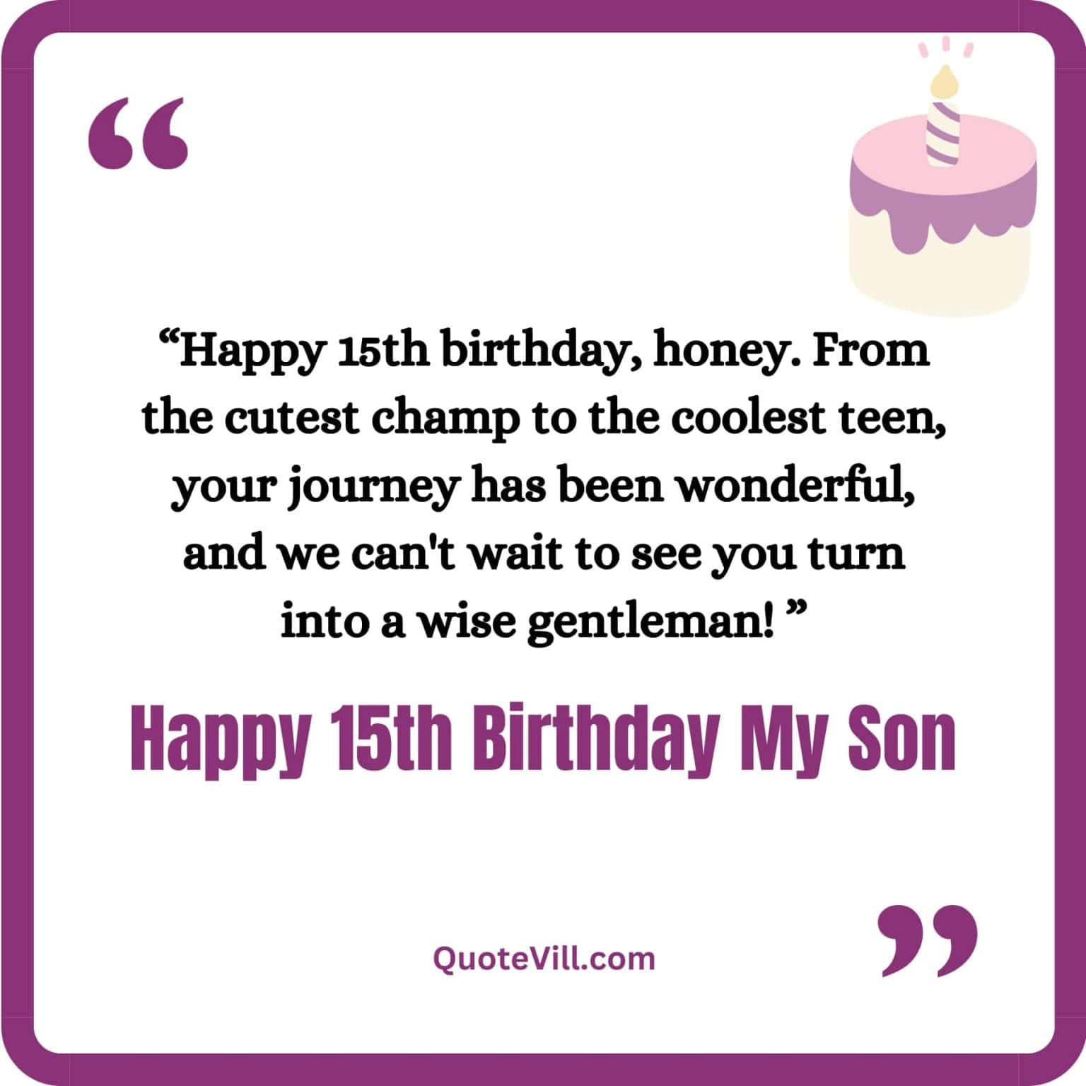 60 Unique 15th Birthday Wishes for Son